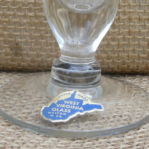 Vintage WV Glass Gold Top Bud Vase - Picture 11 of 14
